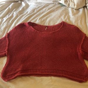 Free People off the shoulder boxy sweater